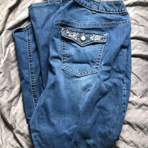 Lane Bryant studded pocket jeans. Size 28.